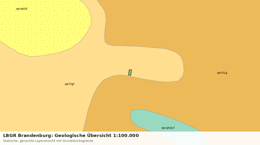 Statische Kartenansicht: LBGR Brandenburg: Geologische Übersicht 1:100.000
