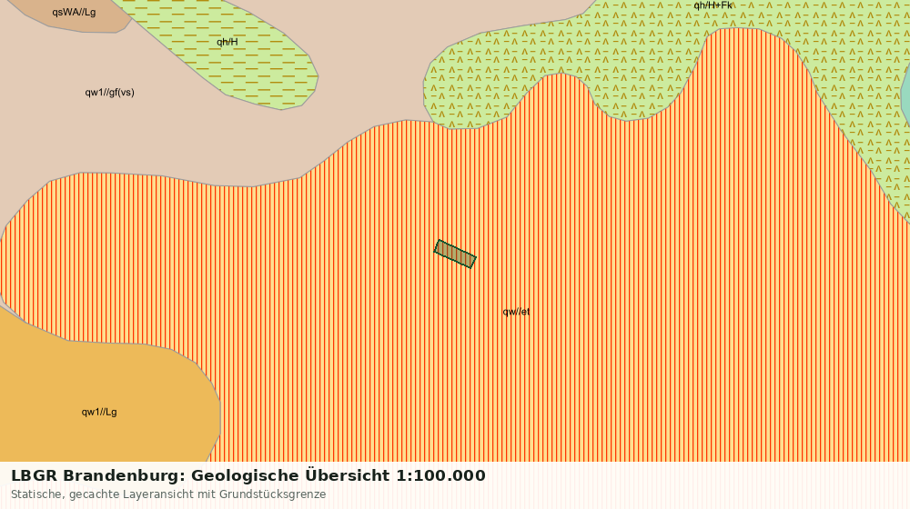 Statische Kartenansicht: LBGR Brandenburg: Geologische Übersicht 1:100.000