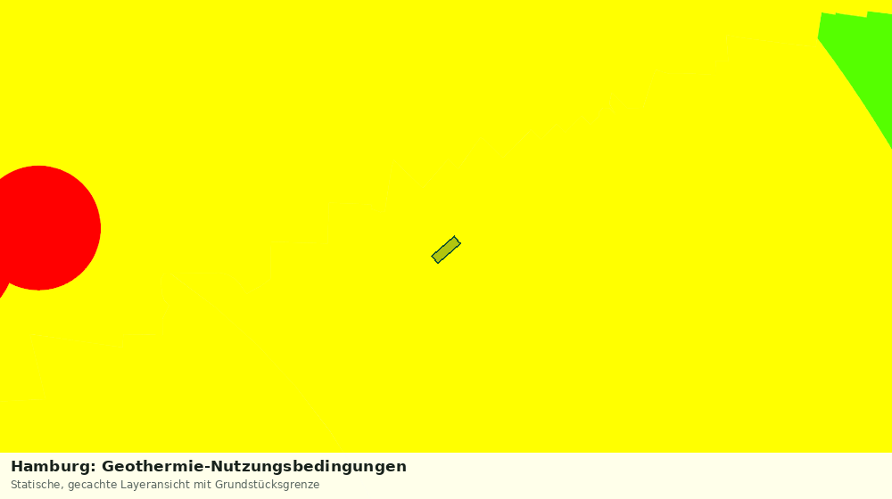 Statische Kartenansicht: Hamburg: Geothermie-Nutzungsbedingungen