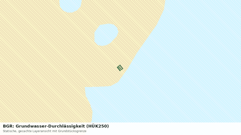 Statische Kartenansicht: BGR: Grundwasser-Durchlässigkeit (HÜK250)