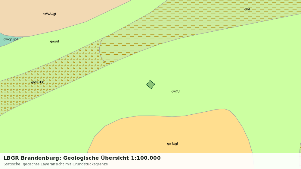 Statische Kartenansicht: LBGR Brandenburg: Geologische Übersicht 1:100.000