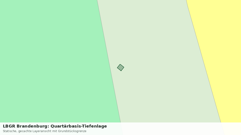 Statische Kartenansicht: LBGR Brandenburg: Quartärbasis-Tiefenlage