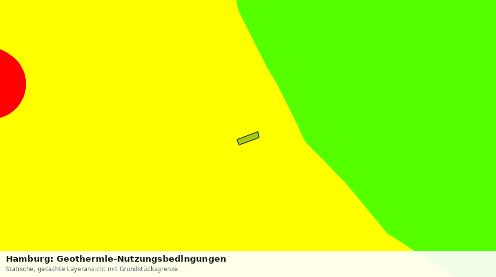 Statische Kartenansicht: Hamburg: Geothermie-Nutzungsbedingungen
