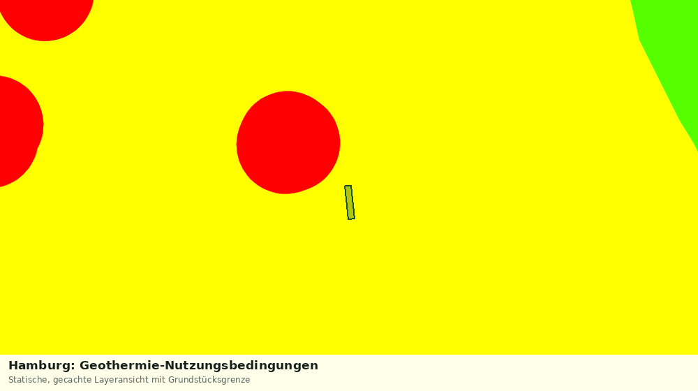 Statische Kartenansicht: Hamburg: Geothermie-Nutzungsbedingungen