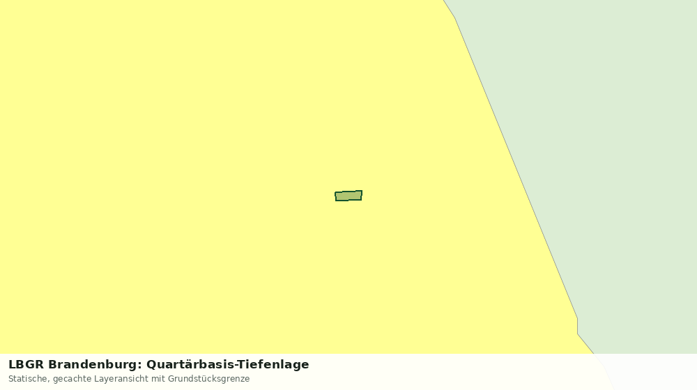 Statische Kartenansicht: LBGR Brandenburg: Quartärbasis-Tiefenlage