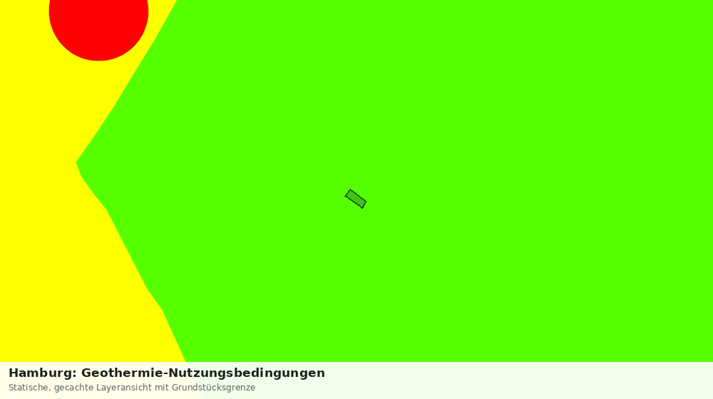 Statische Kartenansicht: Hamburg: Geothermie-Nutzungsbedingungen