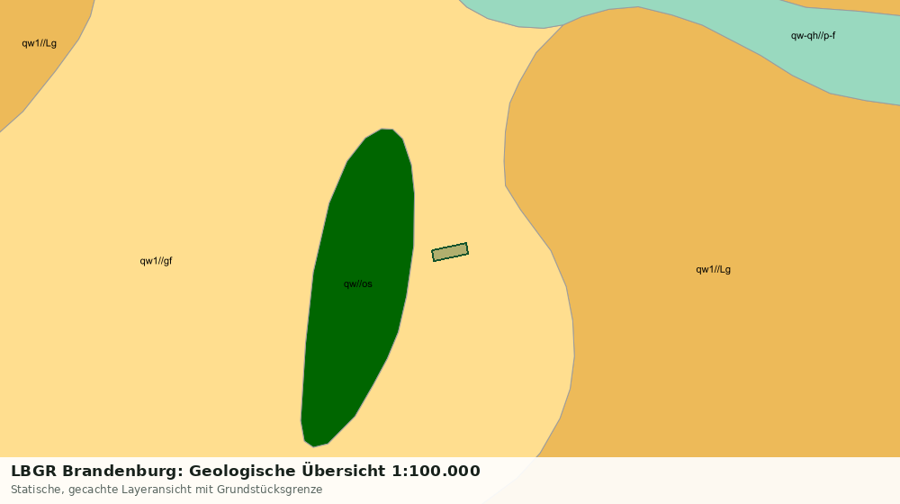 Statische Kartenansicht: LBGR Brandenburg: Geologische Übersicht 1:100.000
