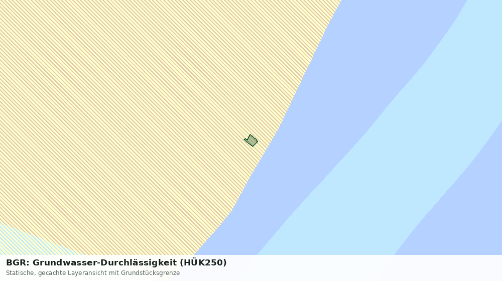 Statische Kartenansicht: BGR: Grundwasser-Durchlässigkeit (HÜK250)