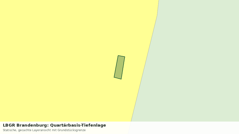 Statische Kartenansicht: LBGR Brandenburg: Quartärbasis-Tiefenlage