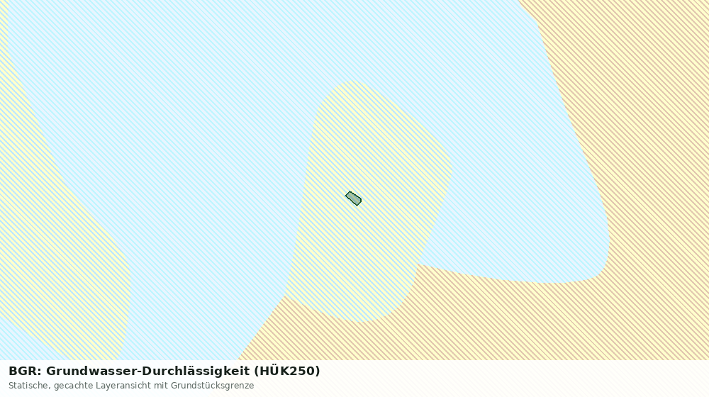 Statische Kartenansicht: BGR: Grundwasser-Durchlässigkeit (HÜK250)