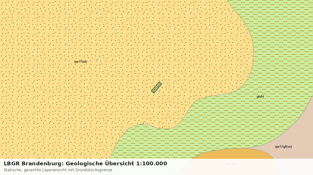 Statische Kartenansicht: LBGR Brandenburg: Geologische Übersicht 1:100.000