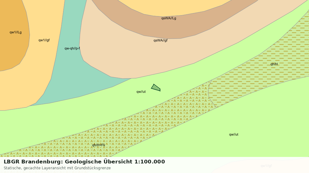 Statische Kartenansicht: LBGR Brandenburg: Geologische Übersicht 1:100.000