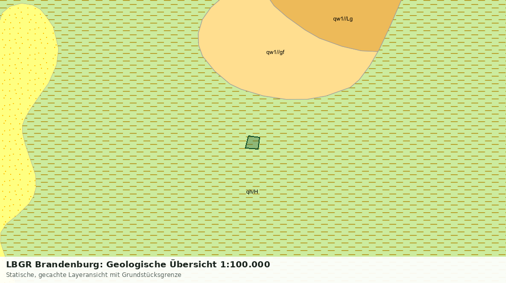 Statische Kartenansicht: LBGR Brandenburg: Geologische Übersicht 1:100.000