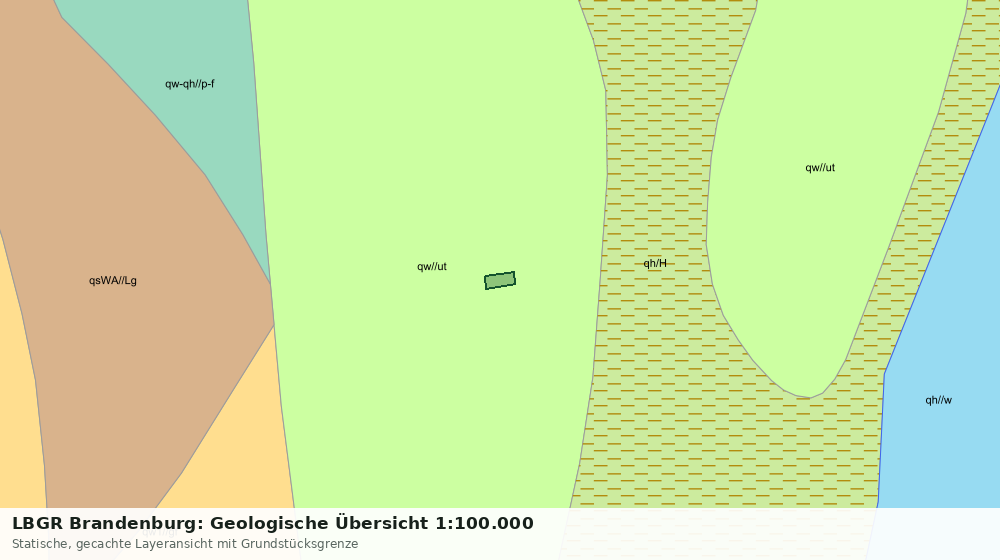 Statische Kartenansicht: LBGR Brandenburg: Geologische Übersicht 1:100.000