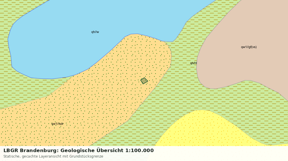 Statische Kartenansicht: LBGR Brandenburg: Geologische Übersicht 1:100.000