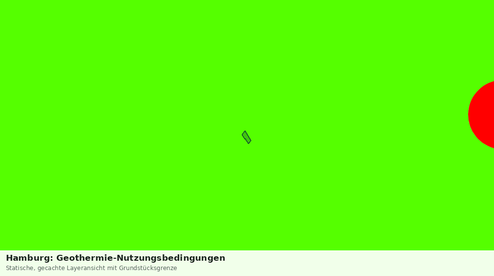 Statische Kartenansicht: Hamburg: Geothermie-Nutzungsbedingungen