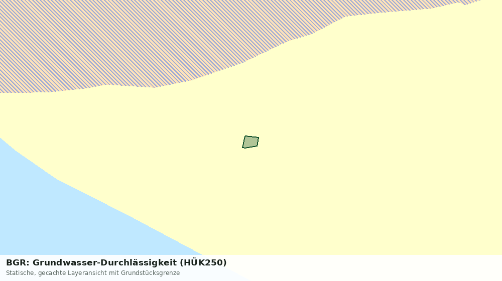 Statische Kartenansicht: BGR: Grundwasser-Durchlässigkeit (HÜK250)
