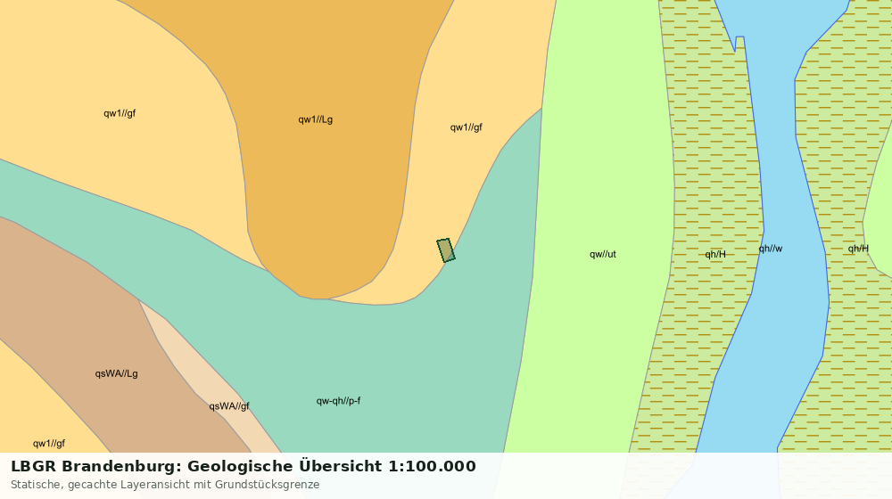 Statische Kartenansicht: LBGR Brandenburg: Geologische Übersicht 1:100.000