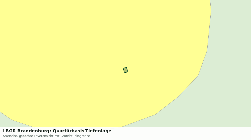 Statische Kartenansicht: LBGR Brandenburg: Quartärbasis-Tiefenlage
