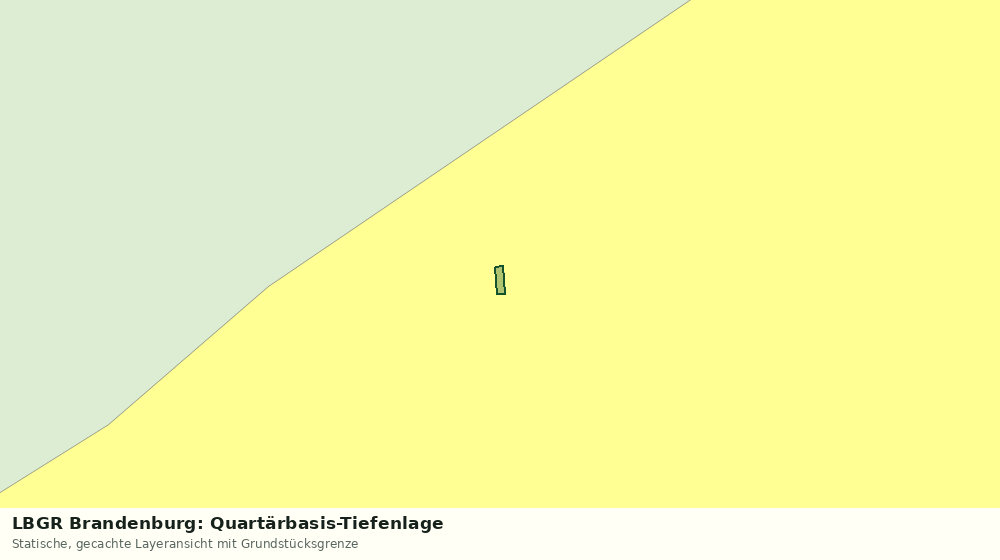 Statische Kartenansicht: LBGR Brandenburg: Quartärbasis-Tiefenlage