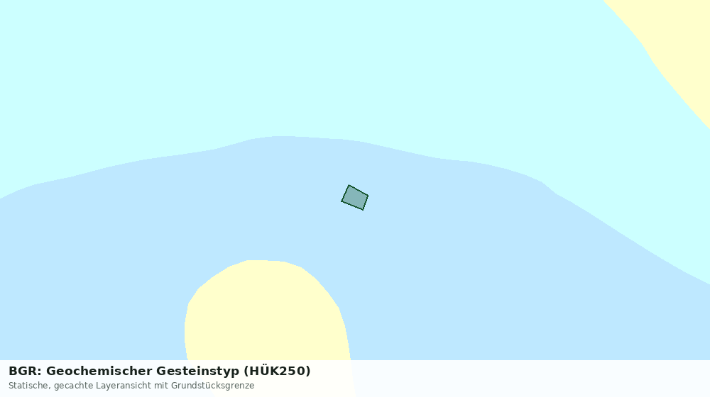 Statische Kartenansicht: BGR: Geochemischer Gesteinstyp (HÜK250)