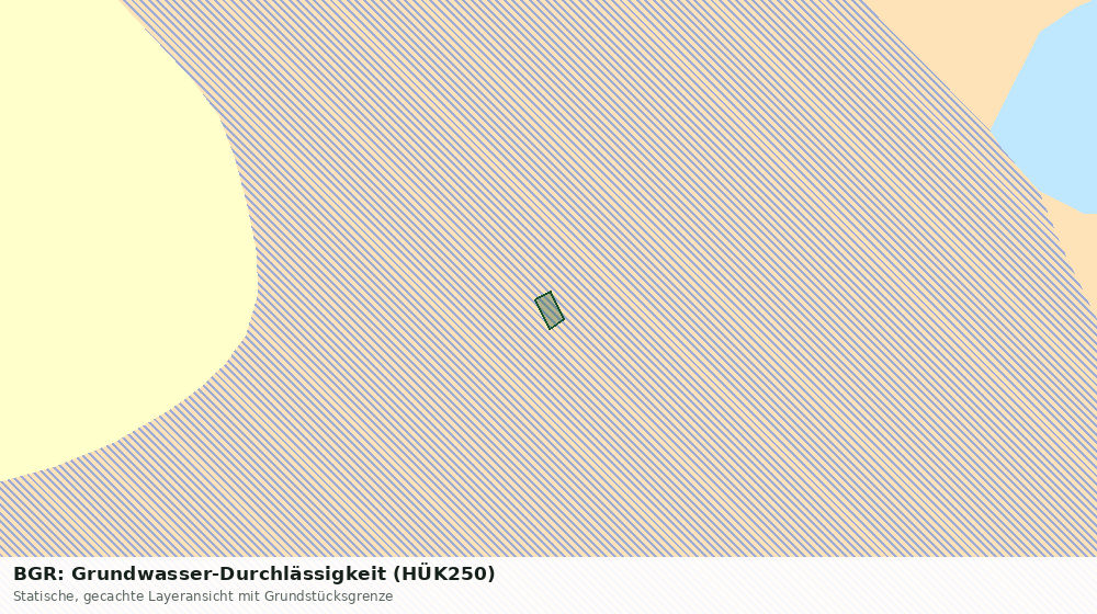 Statische Kartenansicht: BGR: Grundwasser-Durchlässigkeit (HÜK250)
