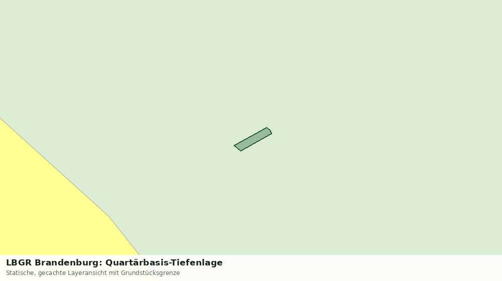 Statische Kartenansicht: LBGR Brandenburg: Quartärbasis-Tiefenlage
