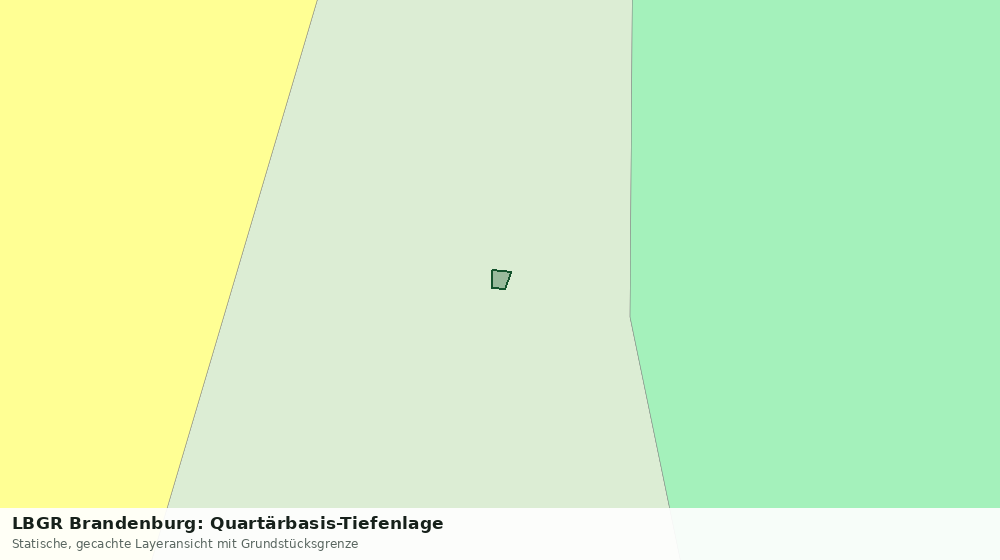 Statische Kartenansicht: LBGR Brandenburg: Quartärbasis-Tiefenlage