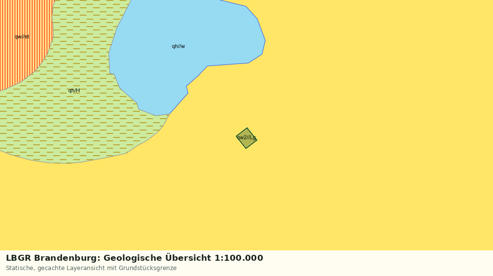 Statische Kartenansicht: LBGR Brandenburg: Geologische Übersicht 1:100.000