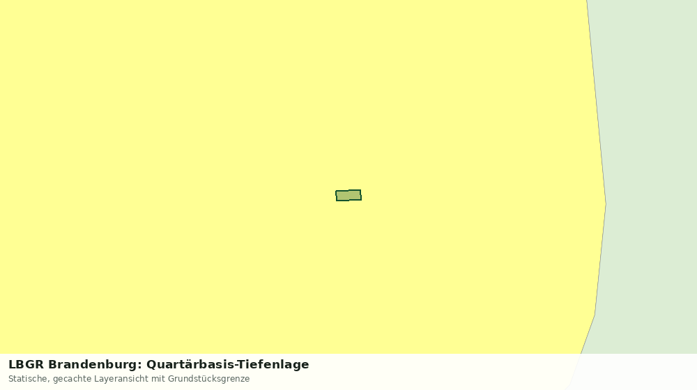 Statische Kartenansicht: LBGR Brandenburg: Quartärbasis-Tiefenlage