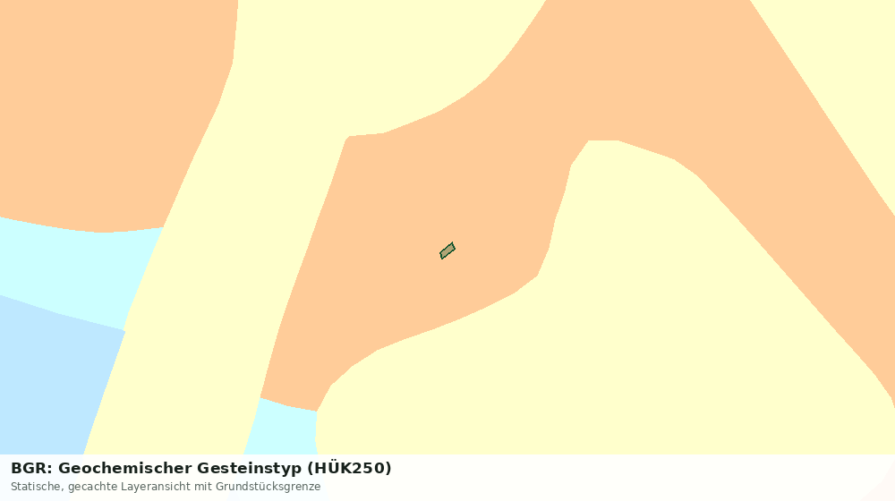 Statische Kartenansicht: BGR: Geochemischer Gesteinstyp (HÜK250)