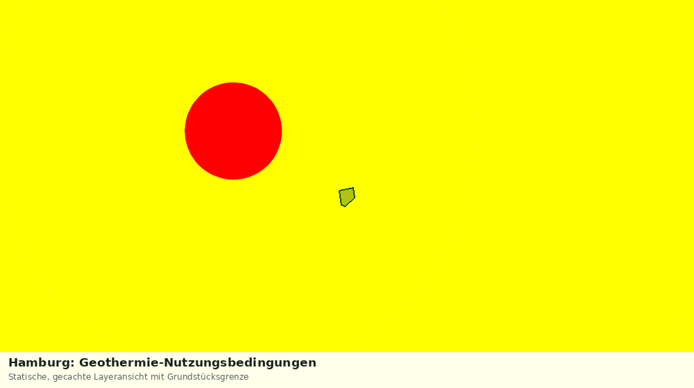 Statische Kartenansicht: Hamburg: Geothermie-Nutzungsbedingungen