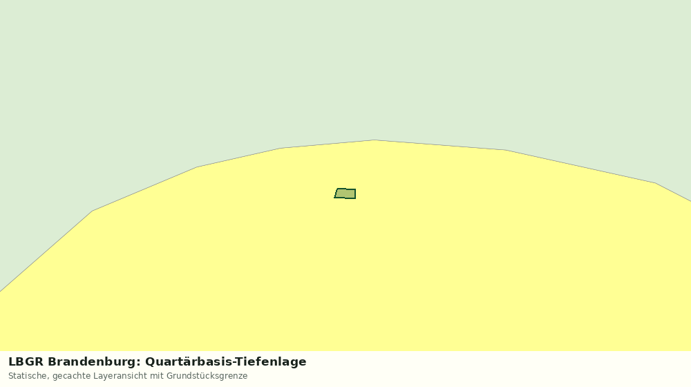Statische Kartenansicht: LBGR Brandenburg: Quartärbasis-Tiefenlage