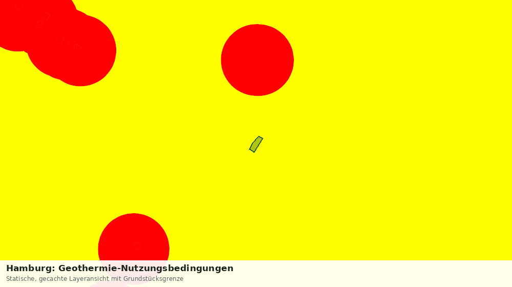 Statische Kartenansicht: Hamburg: Geothermie-Nutzungsbedingungen