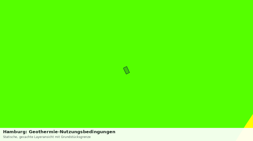 Statische Kartenansicht: Hamburg: Geothermie-Nutzungsbedingungen