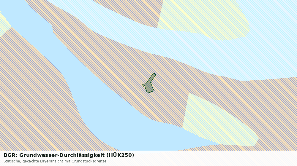 Statische Kartenansicht: BGR: Grundwasser-Durchlässigkeit (HÜK250)