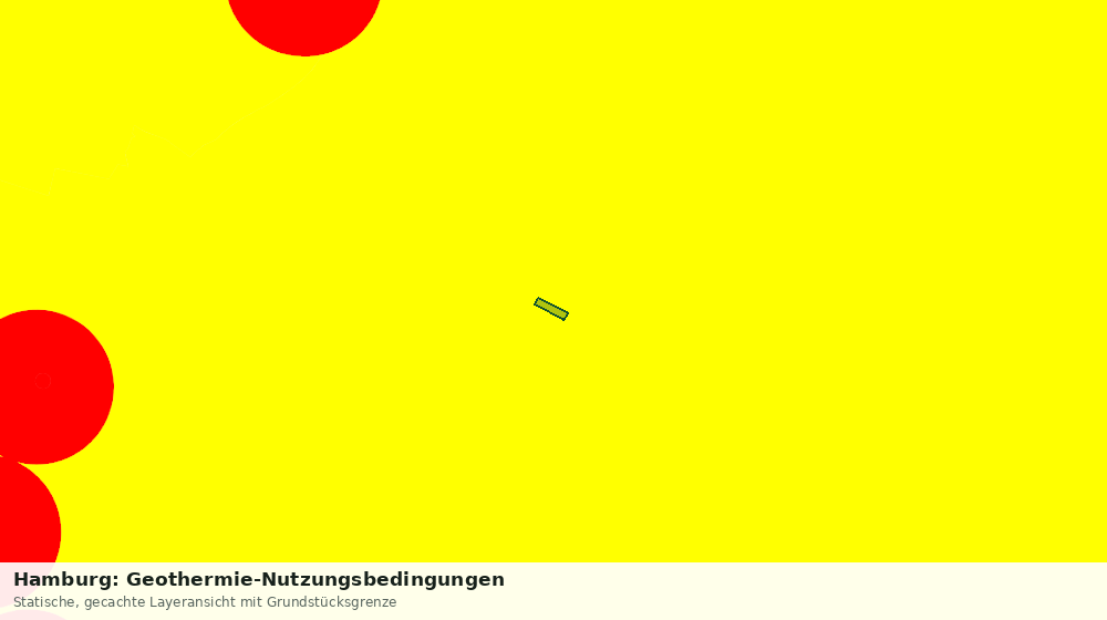 Statische Kartenansicht: Hamburg: Geothermie-Nutzungsbedingungen