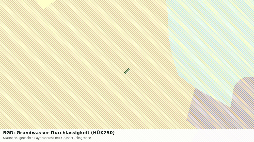 Statische Kartenansicht: BGR: Grundwasser-Durchlässigkeit (HÜK250)