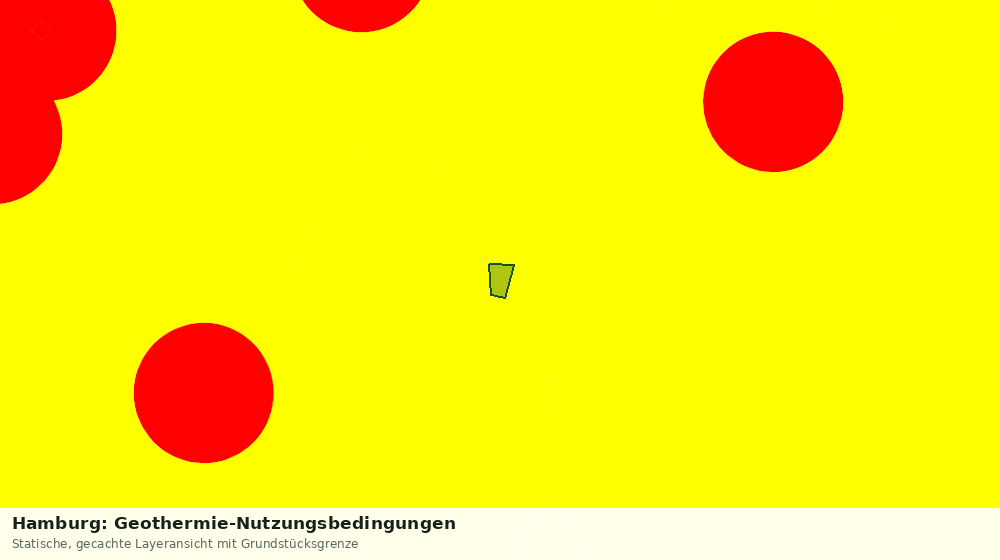 Statische Kartenansicht: Hamburg: Geothermie-Nutzungsbedingungen