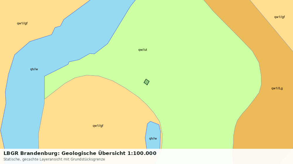Statische Kartenansicht: LBGR Brandenburg: Geologische Übersicht 1:100.000