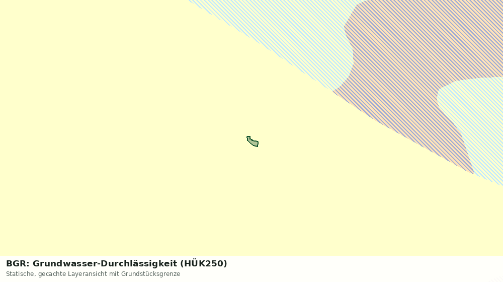 Statische Kartenansicht: BGR: Grundwasser-Durchlässigkeit (HÜK250)