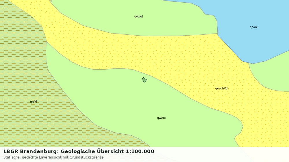 Statische Kartenansicht: LBGR Brandenburg: Geologische Übersicht 1:100.000