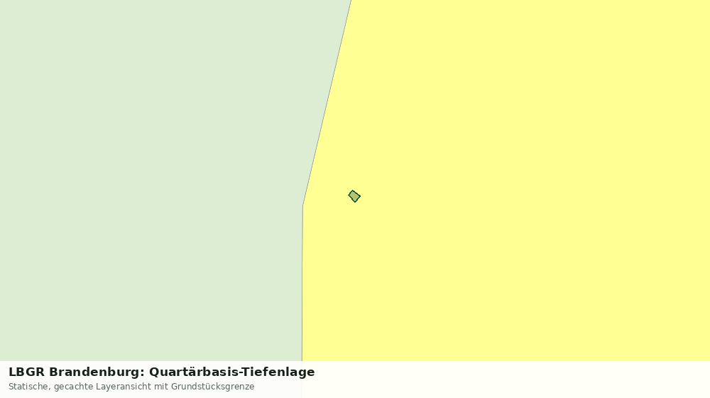 Statische Kartenansicht: LBGR Brandenburg: Quartärbasis-Tiefenlage