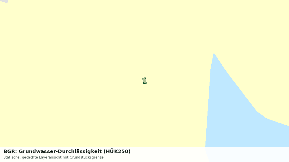 Statische Kartenansicht: BGR: Grundwasser-Durchlässigkeit (HÜK250)