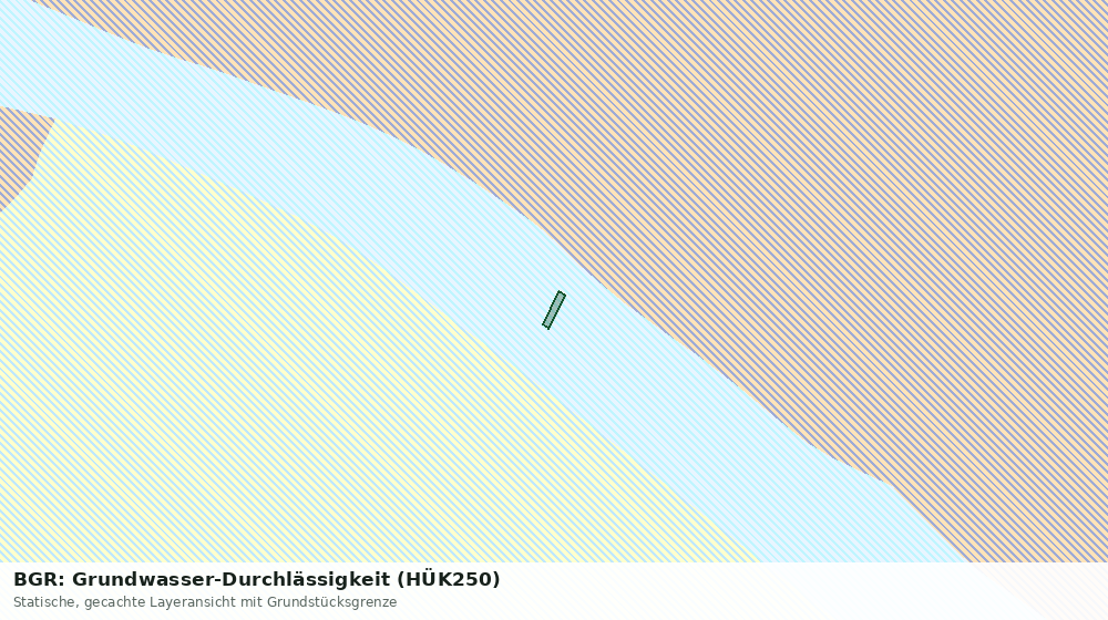 Statische Kartenansicht: BGR: Grundwasser-Durchlässigkeit (HÜK250)