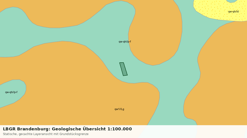 Statische Kartenansicht: LBGR Brandenburg: Geologische Übersicht 1:100.000