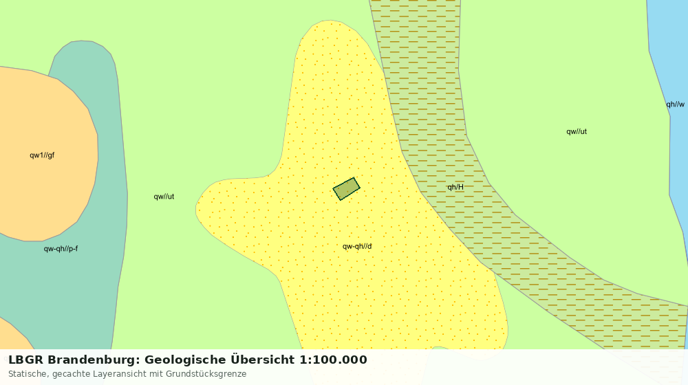 Statische Kartenansicht: LBGR Brandenburg: Geologische Übersicht 1:100.000