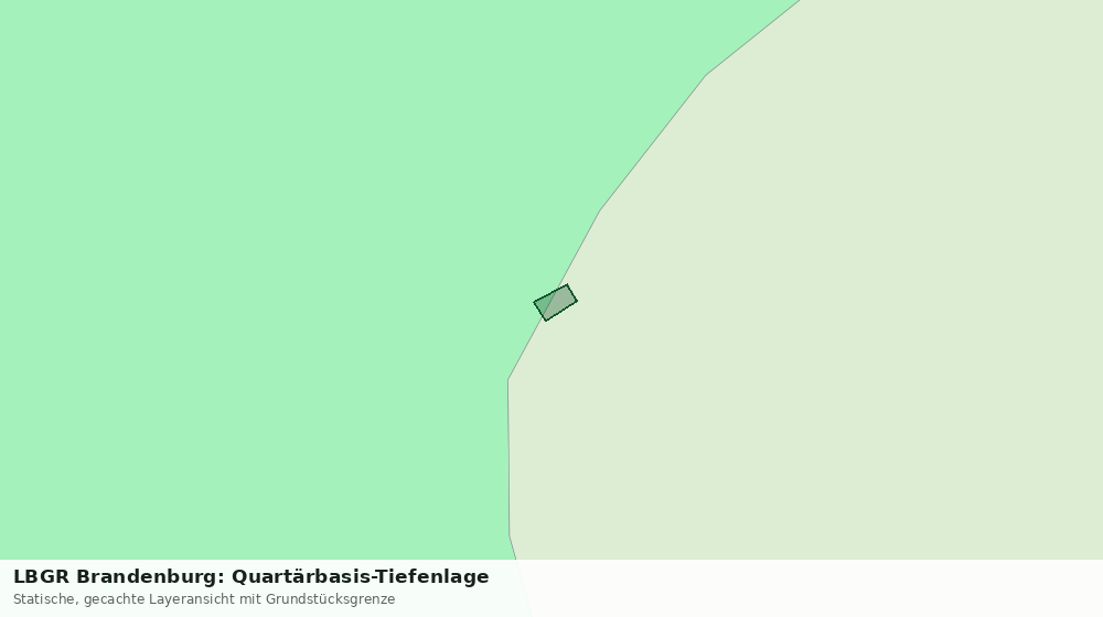 Statische Kartenansicht: LBGR Brandenburg: Quartärbasis-Tiefenlage