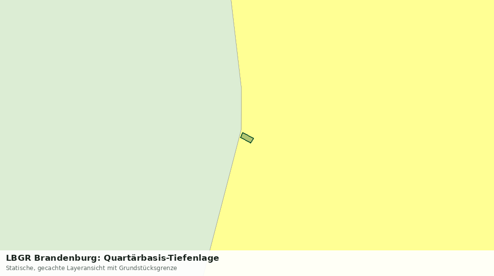 Statische Kartenansicht: LBGR Brandenburg: Quartärbasis-Tiefenlage