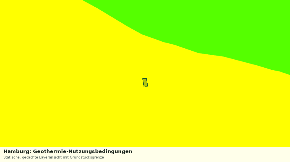 Statische Kartenansicht: Hamburg: Geothermie-Nutzungsbedingungen